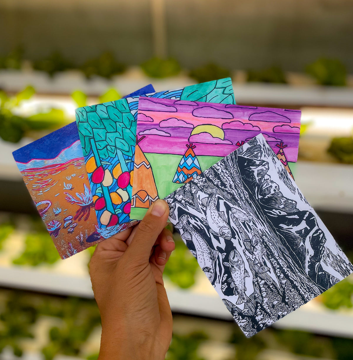 Original Art Cards Made by our Farmers!